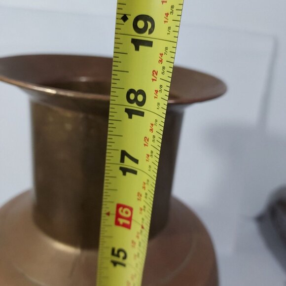 Copper Urn Vase 18" h 31" Diam Center Umbrella, Walking Stick Cottagecore Farm - Picture 7 of 16